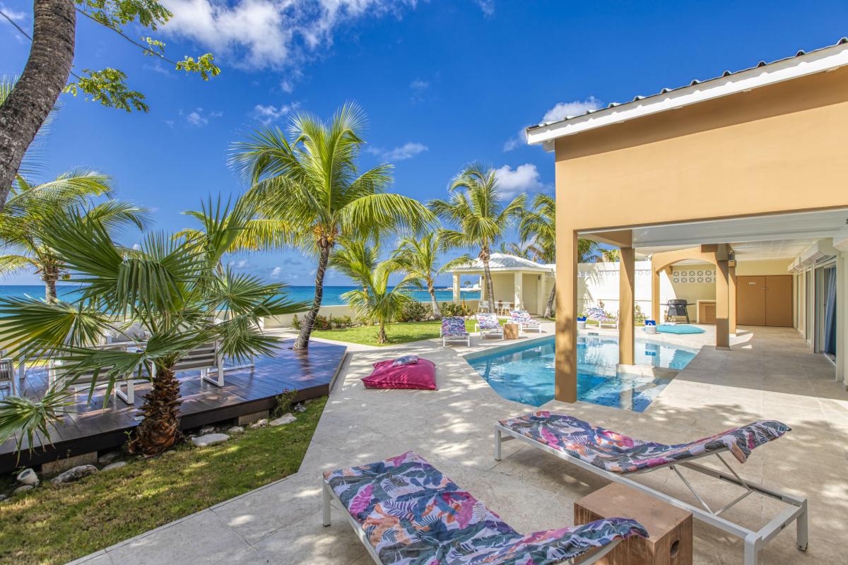 11_Location villa 4 chambres Beacon Hill Saint Martin - transats